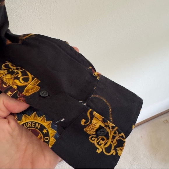 Vintage Ralph Lauren Equestrian Print Shirt L - Picture 7 of 12